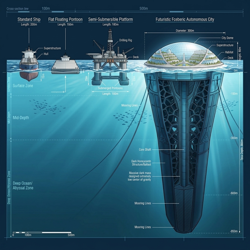 Сравнение плавучих конструкций